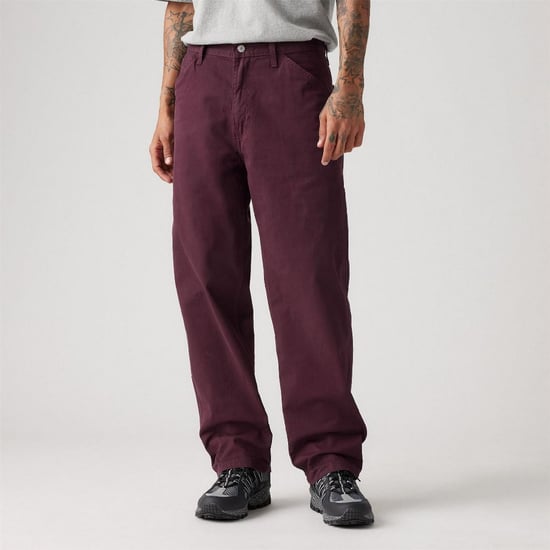 Men's Levis Mid Rise Carpenter Jeans in Deep Burg - Image 2