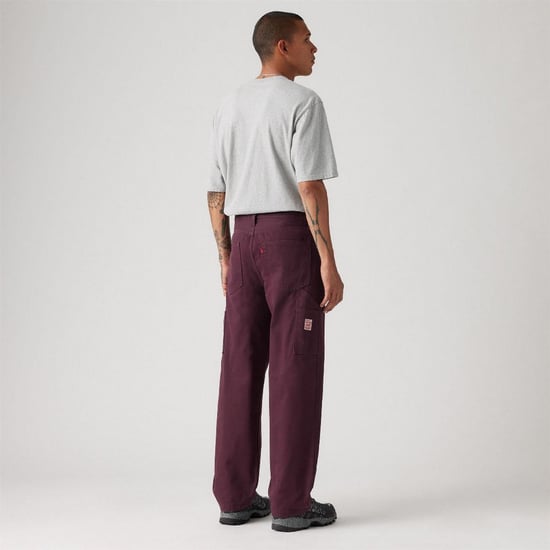 Men's Levis Mid Rise Carpenter Jeans in Deep Burg - Image 4