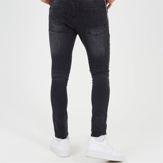 Men's Brave Soul Fit Denim Jean With Button Fly in Dark Charcoal - Image 2
