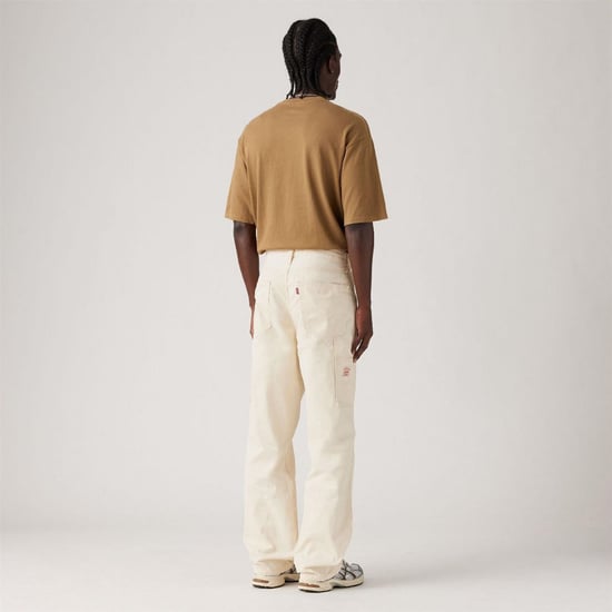 Men's Levis Mid Rise Carpenter Jeans in Ecru Greige - Image 4
