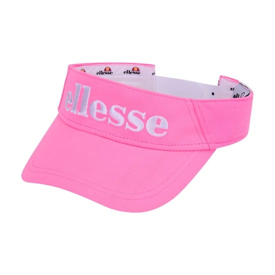 Accessories Ellesse Netti Lettering Logo Pre-Curved Visor in Pink - Image 1