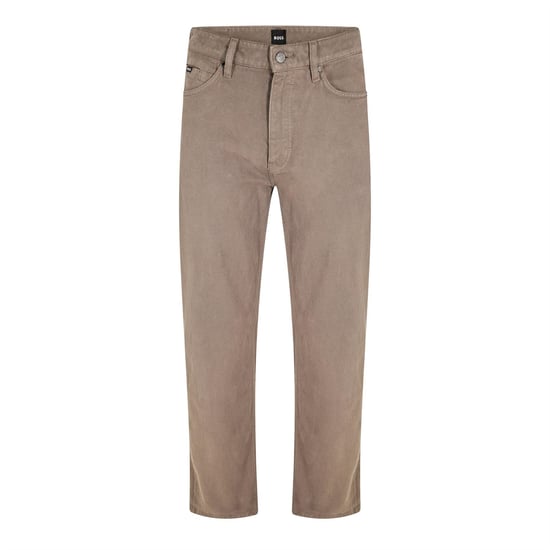 Men's Boss Atacama 10265946 02 Slim Fit Jeans in Beige/Khaki - Image 1