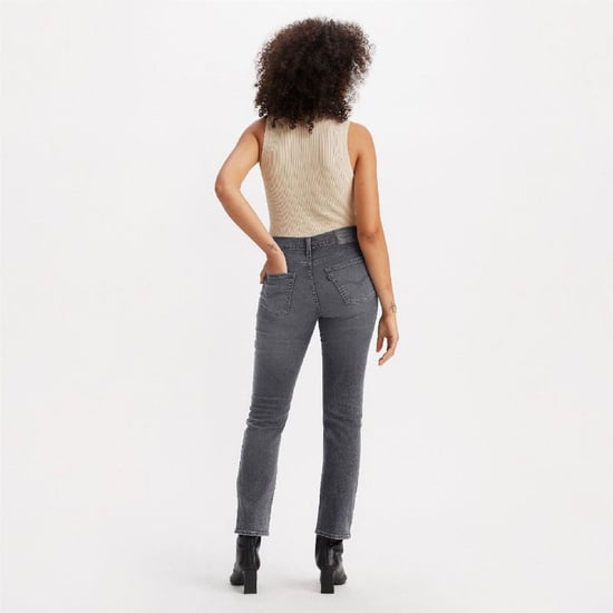 Women's Levis High Rise Straight Leg Jeans in Grey Ghost - Image 3