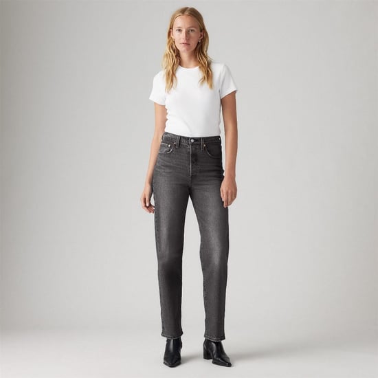 Women's Levis Ribcage Straight Ankle Noe Dar in Well Worn - Image 3