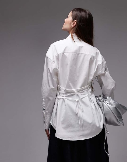 Nia jules tailored shirt in white - Image 4