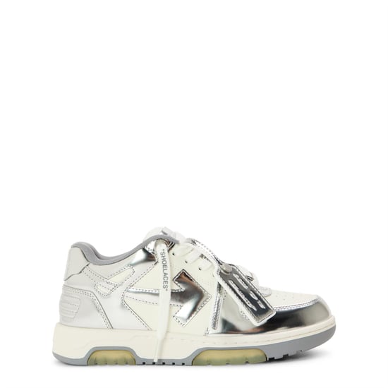 Women's Off White Outofoffice Mir Low Top Trainers in White/Silver - Image 1