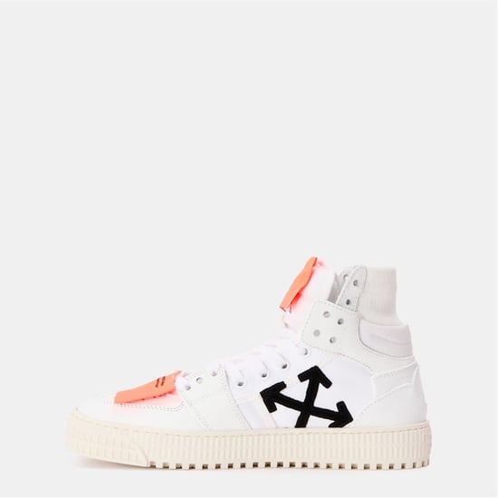 Women's Off White Off 3.0 Hi Top Lace-Up Sneakers in White/Orange - Image 2