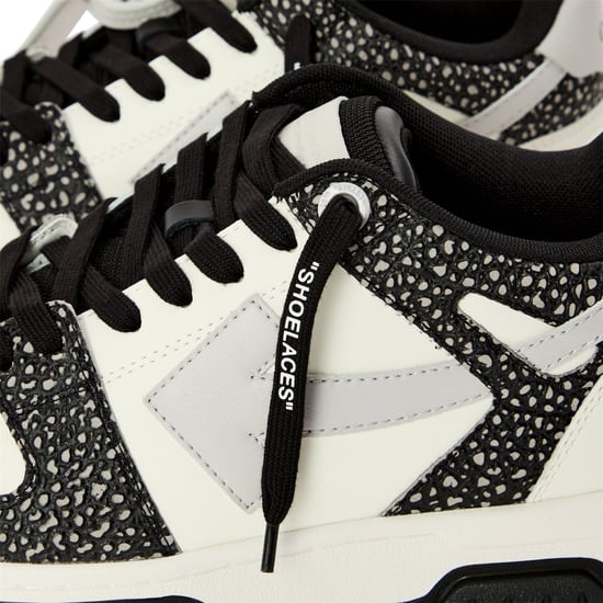 Women's Off White Out Of Office Low Top Trainers in White/Grey - Image 3