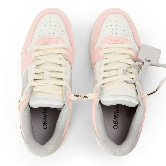 Women's Off White Out Of Office Low Top Trainers in Pink/Light Grey - Image 5