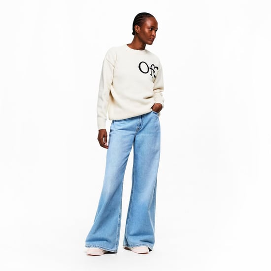 Women's Off White Out Of Office Low Top Trainers in Pink/Light Grey - Image 6