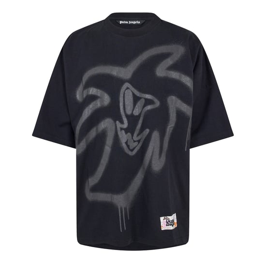 Men's Palm Angels Palm Heart Loose T in Black Black - Image 1