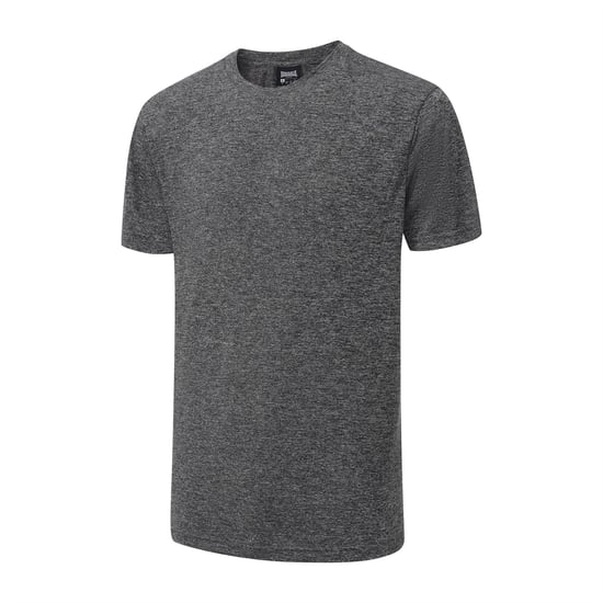 Men's lonsdale T-Shirts in Black Melange - Image 2