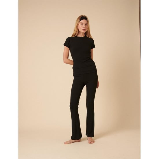 Women's Nobodys Child Raglan Tee in Black - Image 1