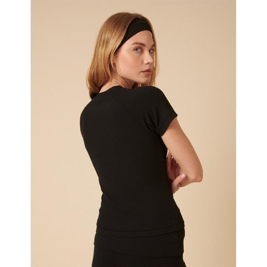 Women's Nobodys Child Raglan Tee in Black - Image 3