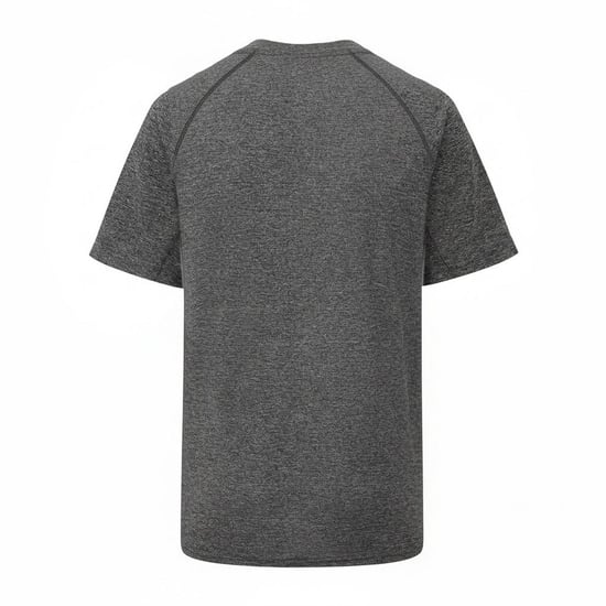 Men's lonsdale Neckline T-Shirts in Black Melange - Image 3