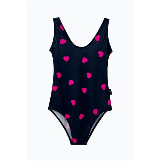 Women's Hype Heart One Piece Swimsuit in Black - Image 1