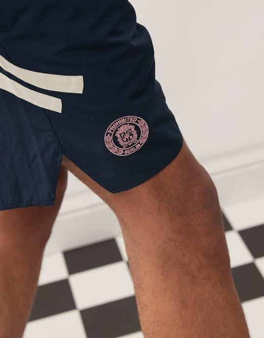 Prohibited sport shorts in navy - Image 4