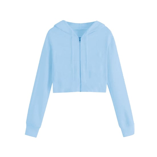 Women's Miso Cropped Hoodie in Blue - Image 1