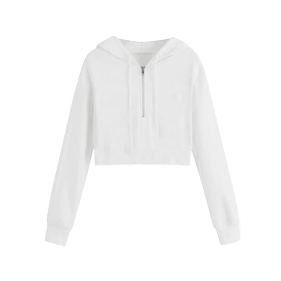 Women's Miso Cropped Hoodie in White - Image 1