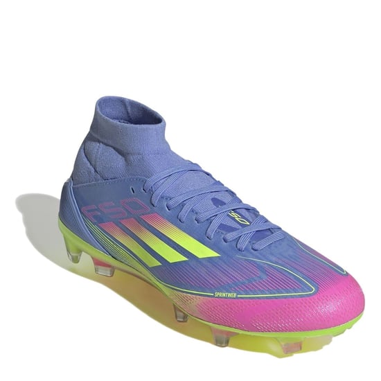 Accessories adidas F50 Pro Firm Ground Football Boots in Blue/Lemon/Pink - Image 3
