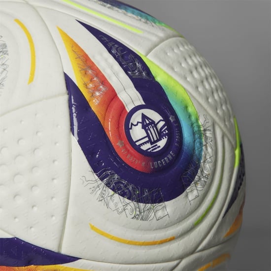 Accessories adidas Euros Pro Ball 2025 Adults in White/Purple - Image 6