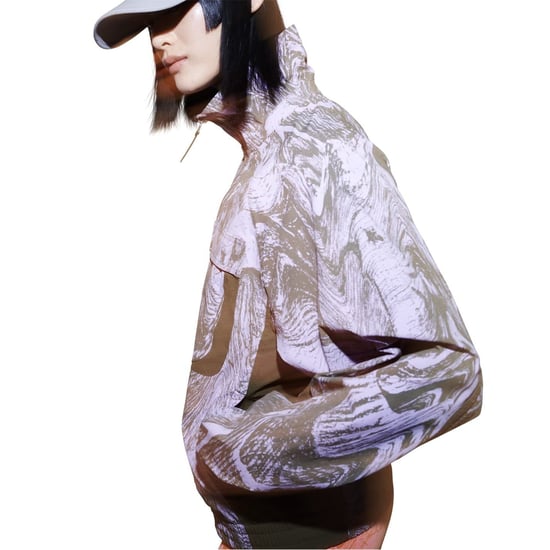 Women's adidas Marble Patterned Full Zipper Track Jacket in Purple - Image 3