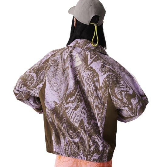 Women's adidas Marble Patterned Full Zipper Track Jacket in Purple - Image 4