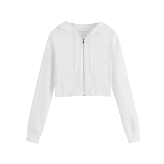 Women's Miso Cropped Hoodie in White - Image 1