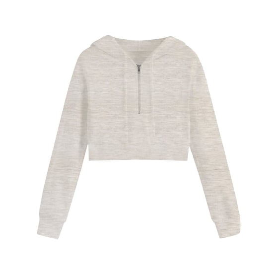 Women's Miso Cropped Hoodie in Oatmeal - Image 1