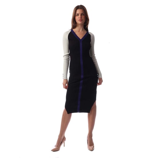 Women's Boss Long Sleeve Knitted Bodycon Dress in Open Misc - Image 1