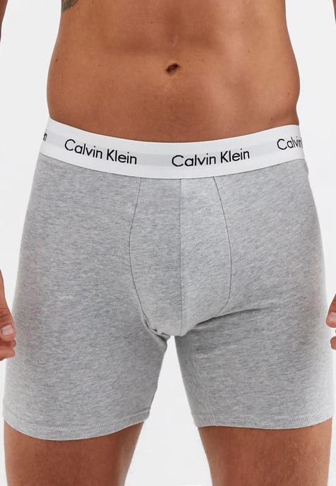 Calvin Klein Mens 3 Pack Boxer Briefs - Mid Rise - Multicoloured - Image 2