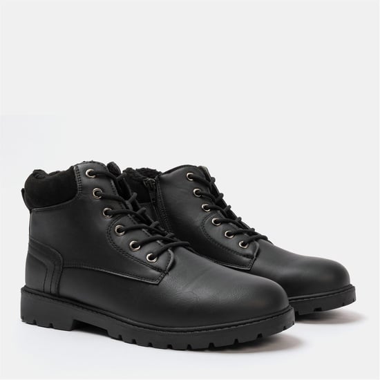 Men's Nicholas Deakins Casual Ankle Boots in Thick Fur - Image 3