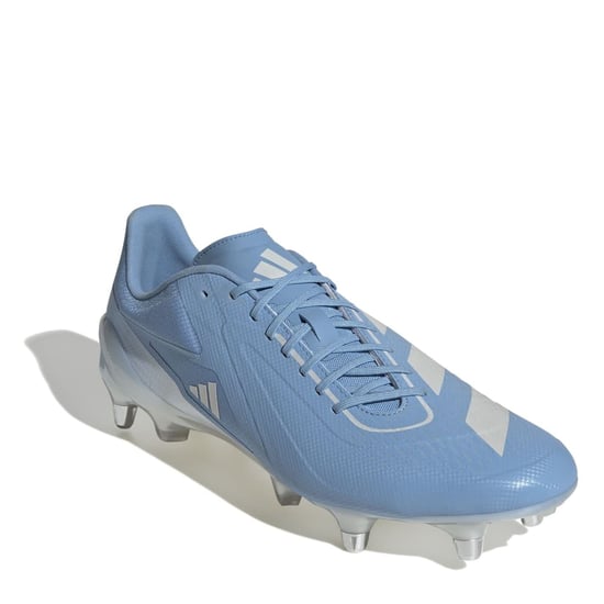 Men's adidas Adizero Rs15 Ultimate Soft Ground Rugby Boots in Blue/White - Image 3