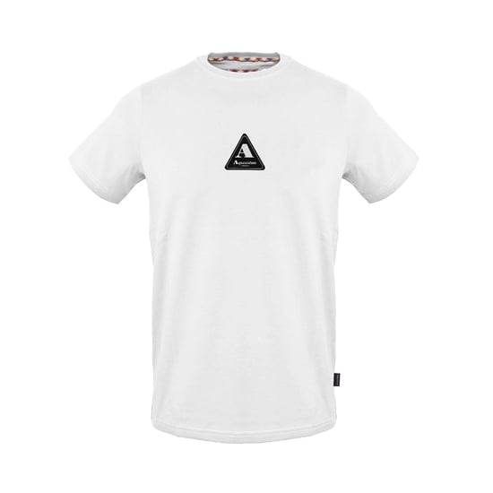 Men's Aquascutum Crew Neck Short Sleeve Jersey T-Shirt in White - Image 1
