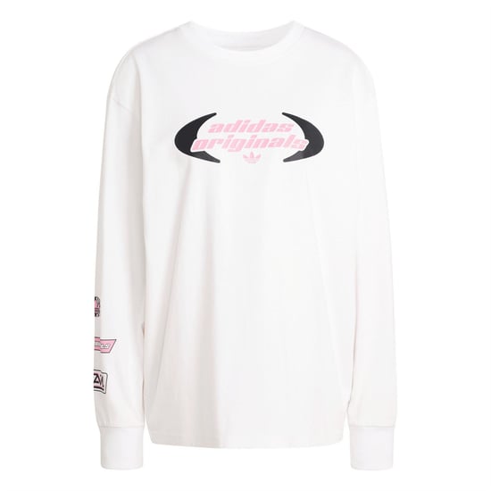 Women's adidas Originals Ls T-Shirt in White - Image 1