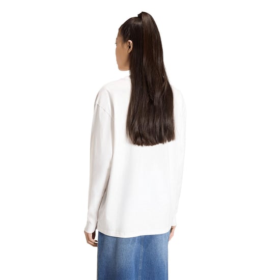 Women's adidas Originals Ls T-Shirt in White - Image 3