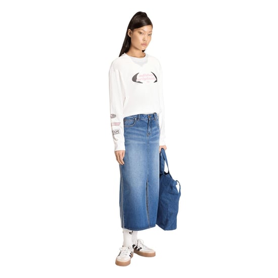 Women's adidas Originals Ls T-Shirt in White - Image 6