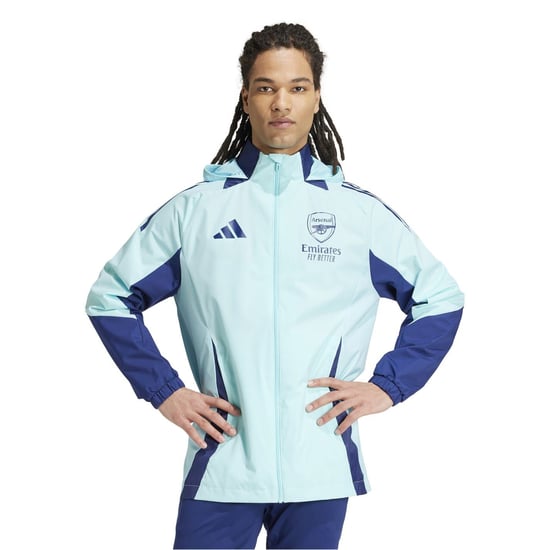 Men's adidas Arsenal All Weather Jacket 24 25 in Claqua - Image 2