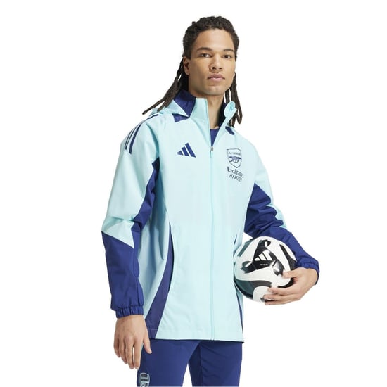 Men's adidas Arsenal All Weather Jacket 24 25 in Claqua - Image 6