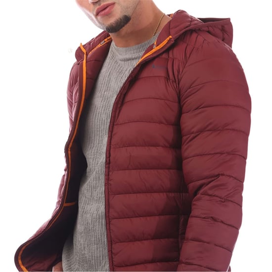 Men's Aquascutum Puffer Jacket in Bordeaux - Image 2