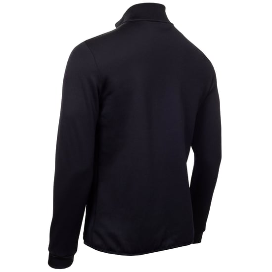 Men's Calvin Klein Golf Solid Patterned Full Zipper Ribbed Cuff Zipped Pocket Jacket in Navy - Image 2
