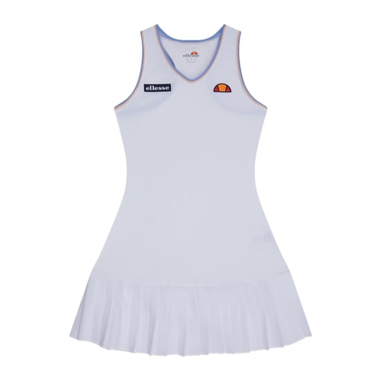 Women's Ellesse Guin V-Neck Sleeveless Mini Dress in White - Image 1
