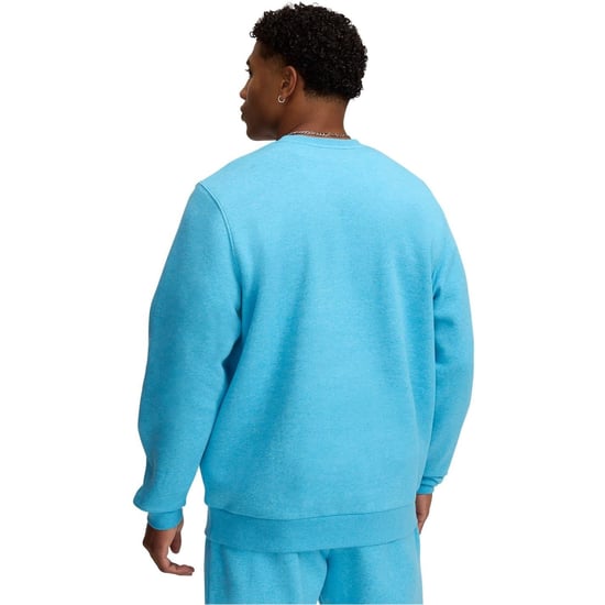 Men's Under Armour Icon Crew Neck Long Sleeve Sweatshirt in Blue - Image 4