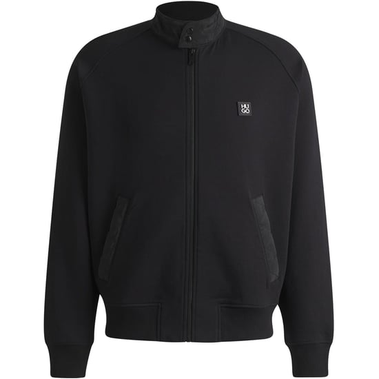 Men's Hugo Diwano Full Zip Fleece in Black - Image 1