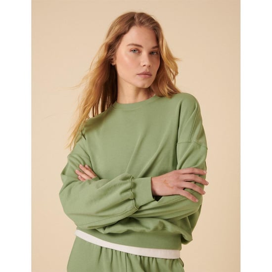 Women's Nobodys Child Drop Shldr Sweat in Green - Image 2