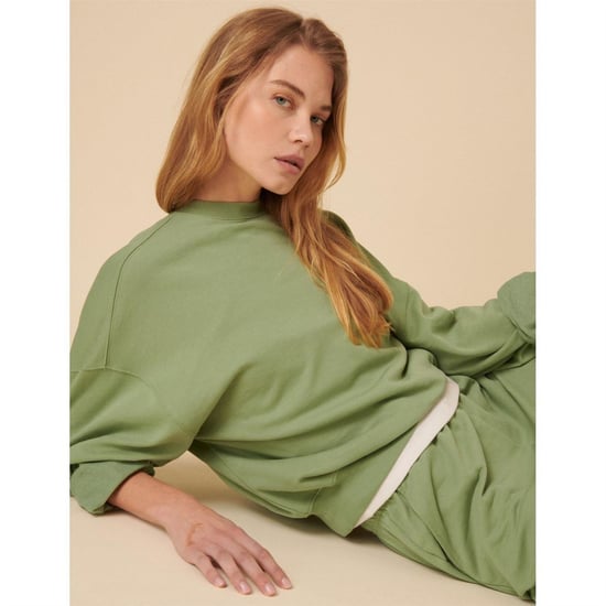 Women's Nobodys Child Drop Shldr Sweat in Green - Image 4