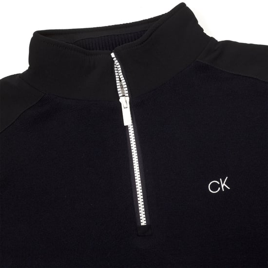 Men's Calvin Klein Golf G Half Z Sweat in Navy - Image 3