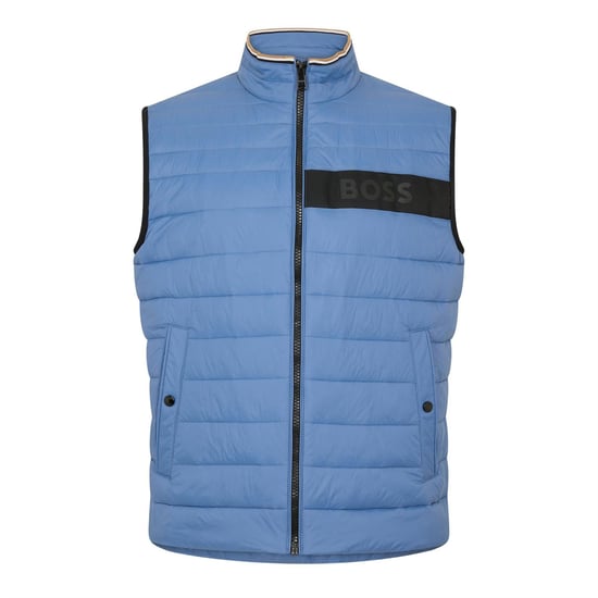Men's Boss Darolan Sleeveless Gilet in Open Blue - Image 1