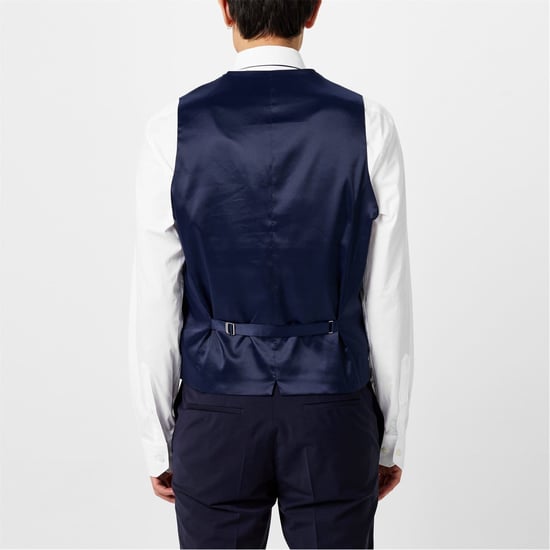 Men's Boss Fit Waistcoat in Navy 405 - Image 3