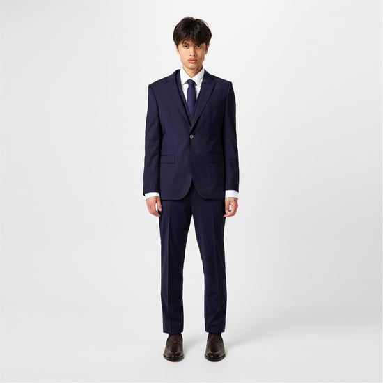 Men's Boss Fit Waistcoat in Navy 405 - Image 4